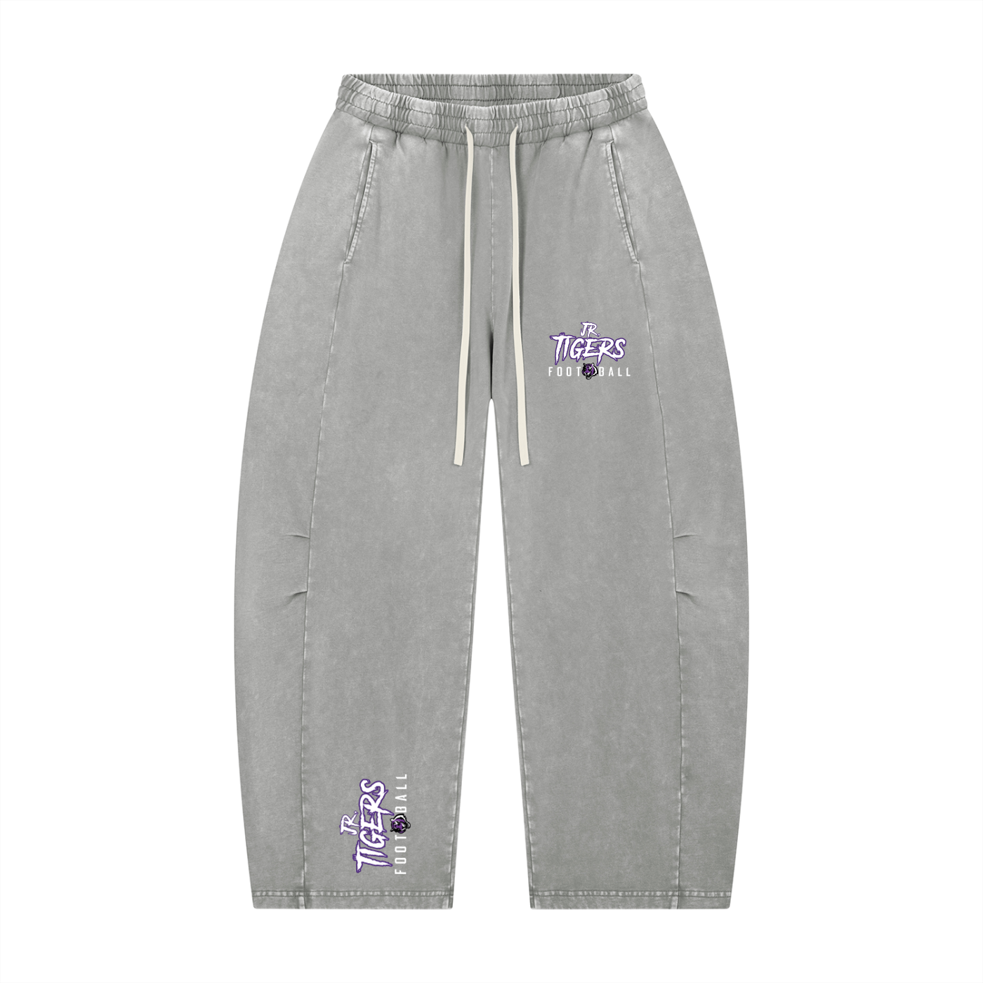 Unisex Mineral Wash Barrel Leg Pants