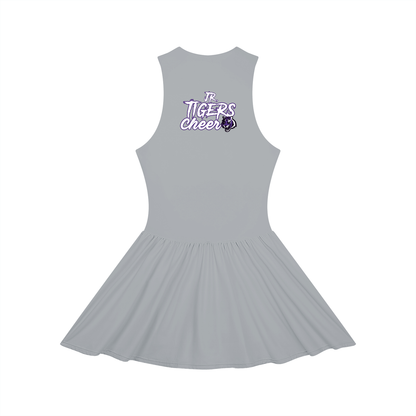 Women’s Ruched Sleeveless Full-Zip Dress