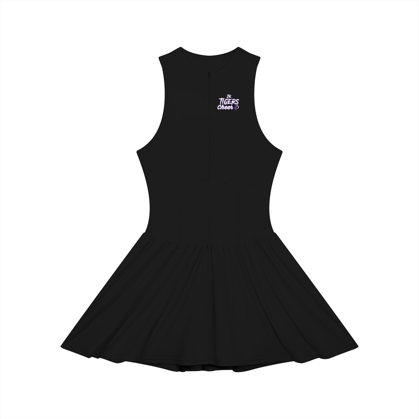 Women’s Ruched Sleeveless Full-Zip Dress