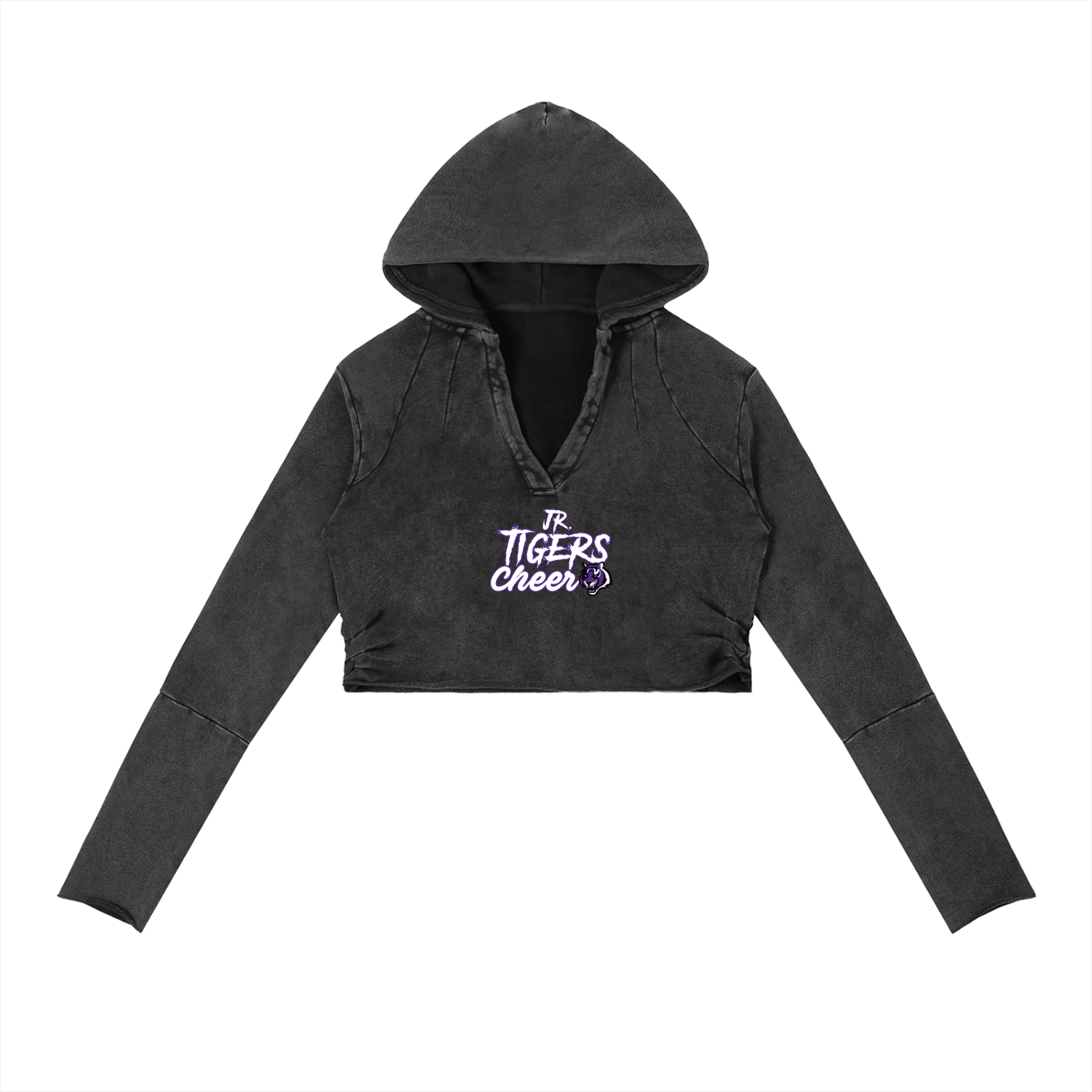 Vintage Washed Raw Edge Hoodie