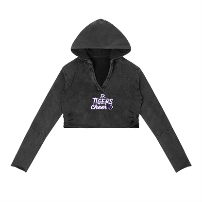 Vintage Washed Raw Edge Hoodie