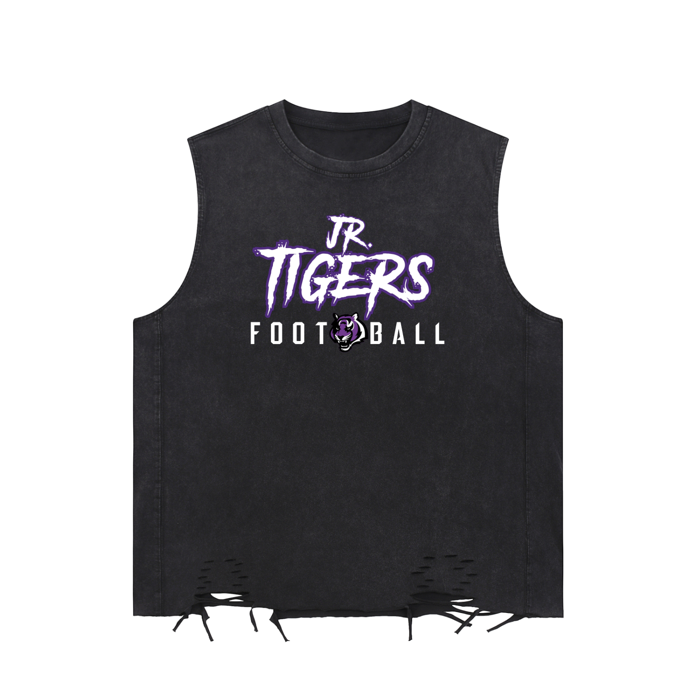 Snow Washed Raw-Hem Tank Top