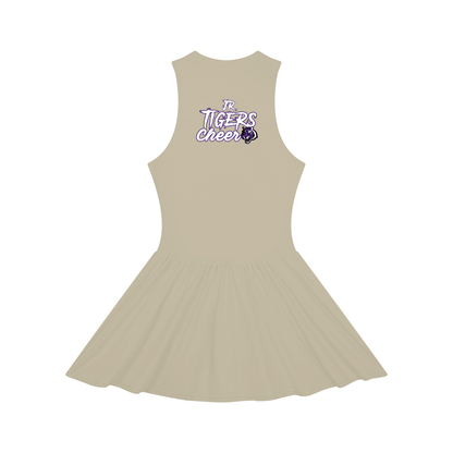 Women’s Ruched Sleeveless Full-Zip Dress