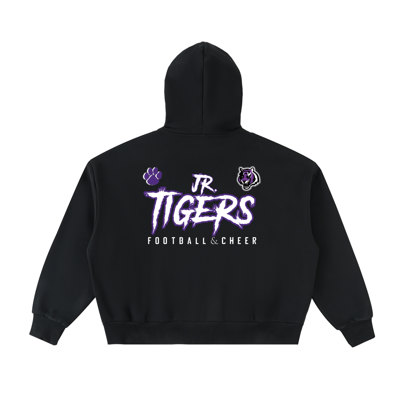 Fleeced Full-Zip Boxy Hoodie