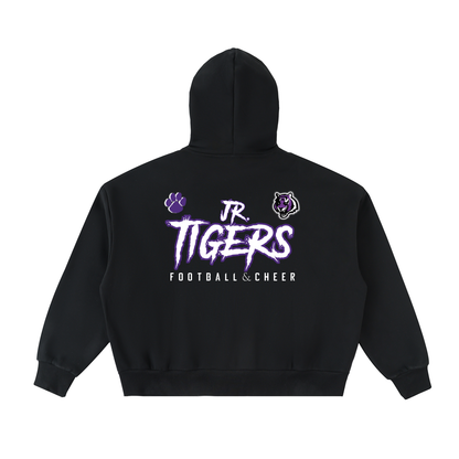 Fleeced Full-Zip Boxy Hoodie