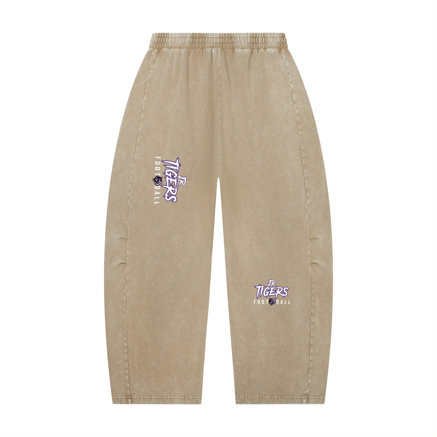 Unisex Mineral Wash Barrel Leg Pants