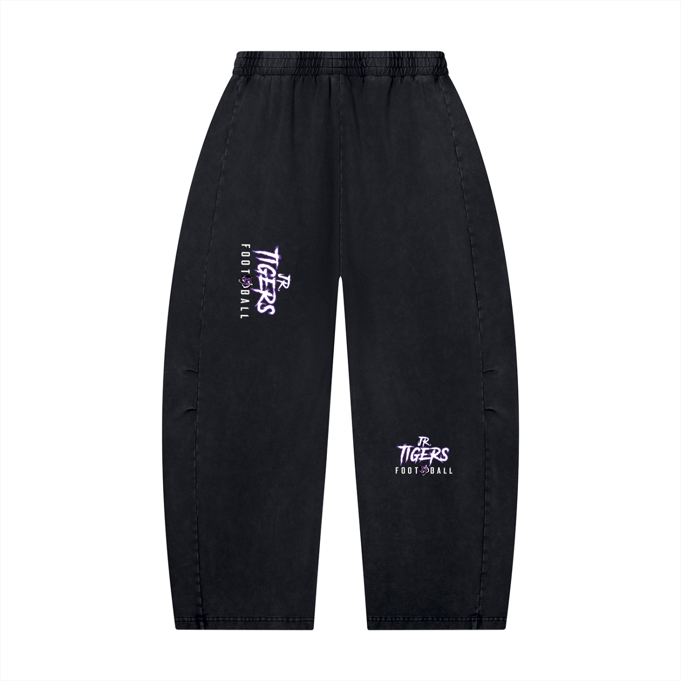 Unisex Mineral Wash Barrel Leg Pants