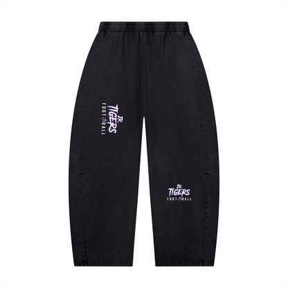 Unisex Mineral Wash Barrel Leg Pants
