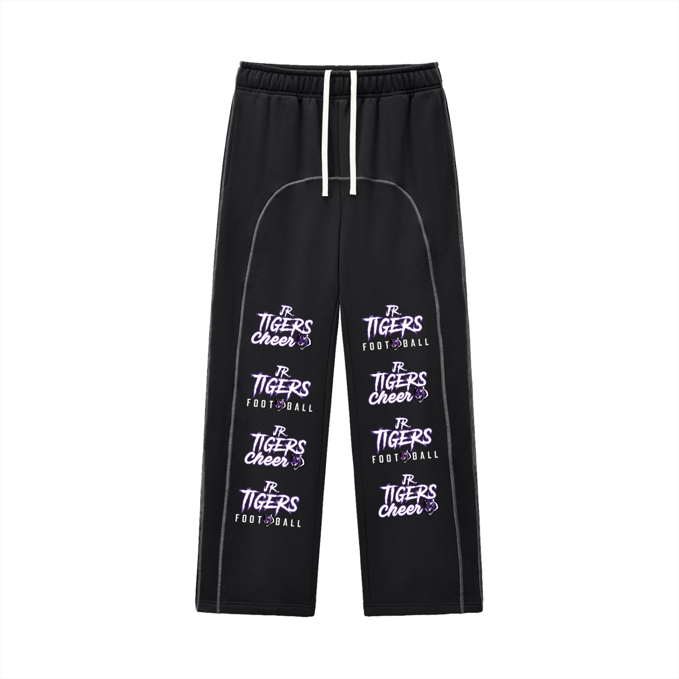 Contrast-Stitched Fleece Sweatpants